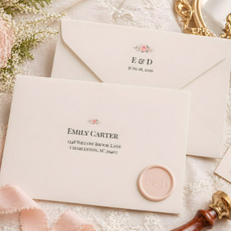 Luxury Rococo Wedding Envelope