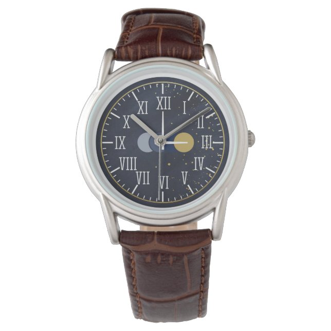 Luxury Roman Numbers Men  Watch (Front)