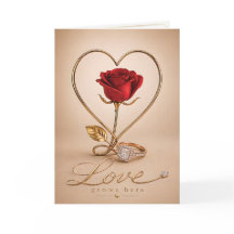 Luxury Romantic Love Card Design