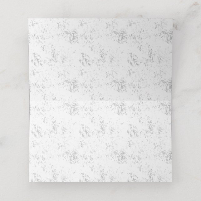Luxury Romantic Wedding Celebration Design Place Card (Inside Unfolded)