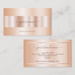 Luxury Rose Gold Effect Professional and Modern Business Card