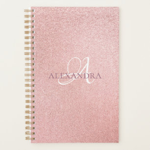 Luxury Rose gold glitter Planner