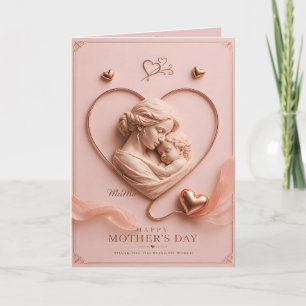 Luxury Rose Gold Mother’s Day Card