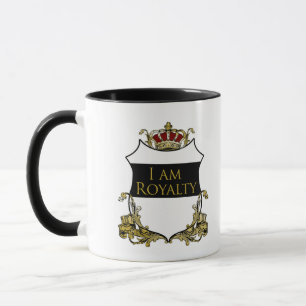 Luxury Royal Crown Crest Gold Shield Bold Regal Mug