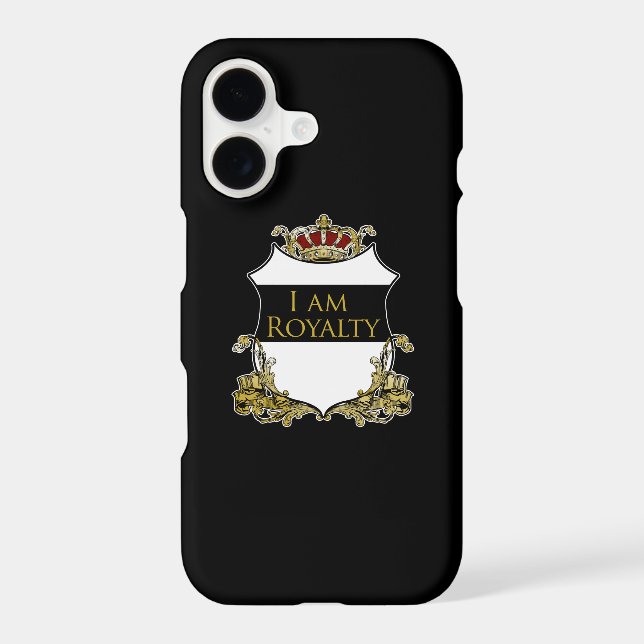Luxury Royal Crown Crest Gold Shield Regal (Back)