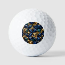 Luxury Ruby Blue Gold Marble Geometric