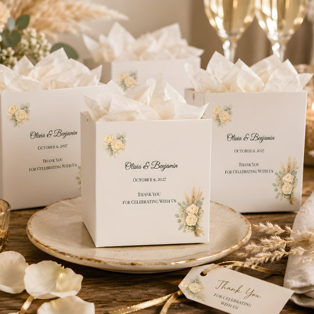 Luxury Rustic Wedding  Favour Box (Part of the luxury rustic wedding theme collection, favor box)