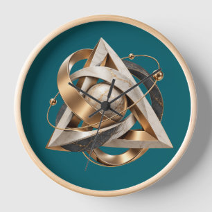 Luxury Sacred Geometry 3D Wall Clock