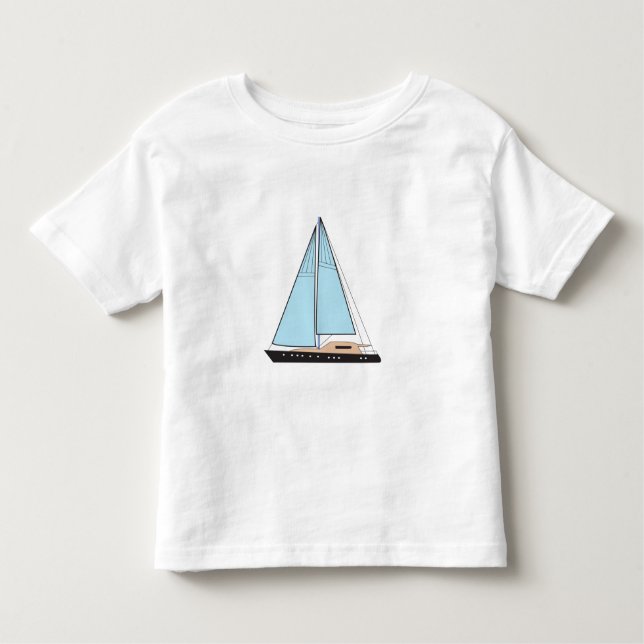 Luxury Sailing Yacht Boat Toddler T-Shirt (Front)