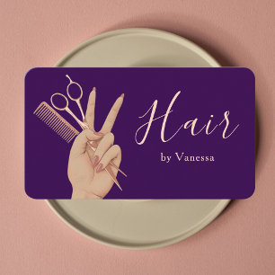 Luxury Salon Brand Design Hairstylist Hairdresser Business Card