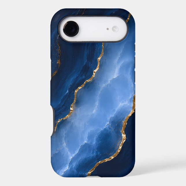 Luxury Sapphire Blue Marble (Back)