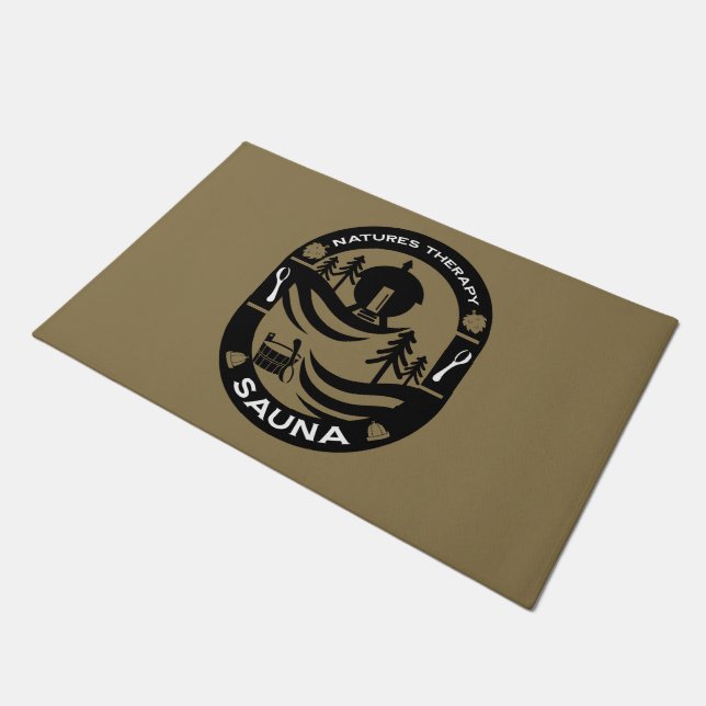 luxury Sauna Gift Doormat (Angled)