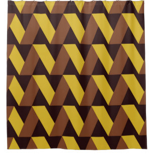 Luxury seamless pattern of zigzag line  shower curtain