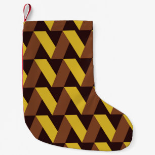 Luxury seamless pattern of zigzag line small christmas stocking