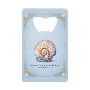 Luxury seashell beach theme wedding favours