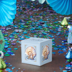 Luxury seashell beach wedding nautical favour box
