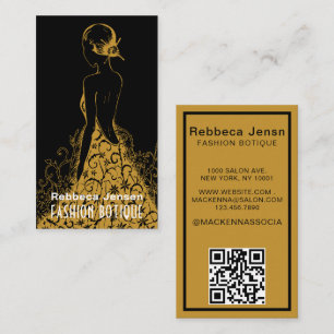 Luxury Shopping Fashion Add Your Text Business Card