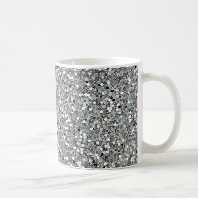 Luxury Silver Coffee Mug (Right)