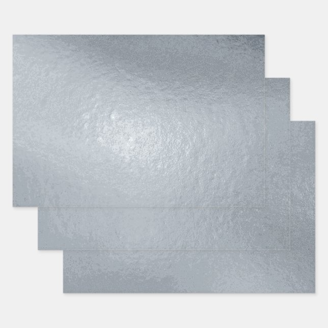 Luxury Silver Foil Wrapping Paper Sheet (Set)