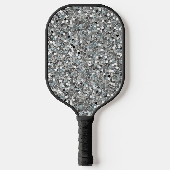 Luxury Silver Pickleball Paddle (Front)