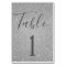 Luxury Silver Sparkle Table Number
