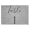 Luxury Silver Sparkle Table Number