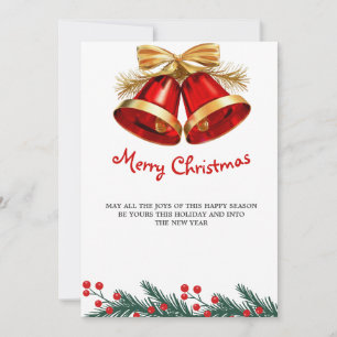 luxury simple christmas card , family card xmas