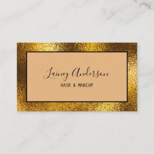 Luxury simple Trendy faux gold foil texture  Business Card