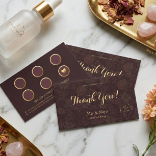 Luxury Skincare Loyalty Card Thank You Reward Card
