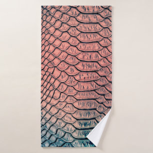 Luxury snake skin texture backgroundtexture,leathe bath towel