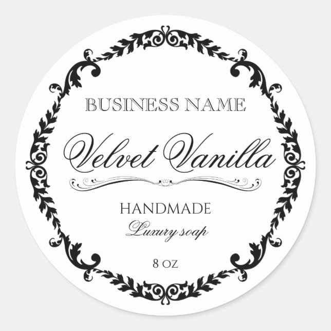 Luxury soap handmade label beauty business (Front)