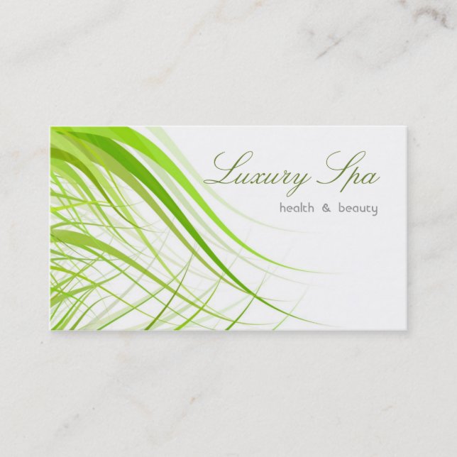Luxury Spa Business Card (Front)