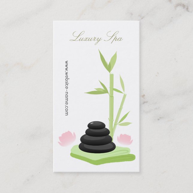 Luxury Spa Business Card (Front)