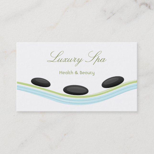 Luxury Spa Business Card (Front)