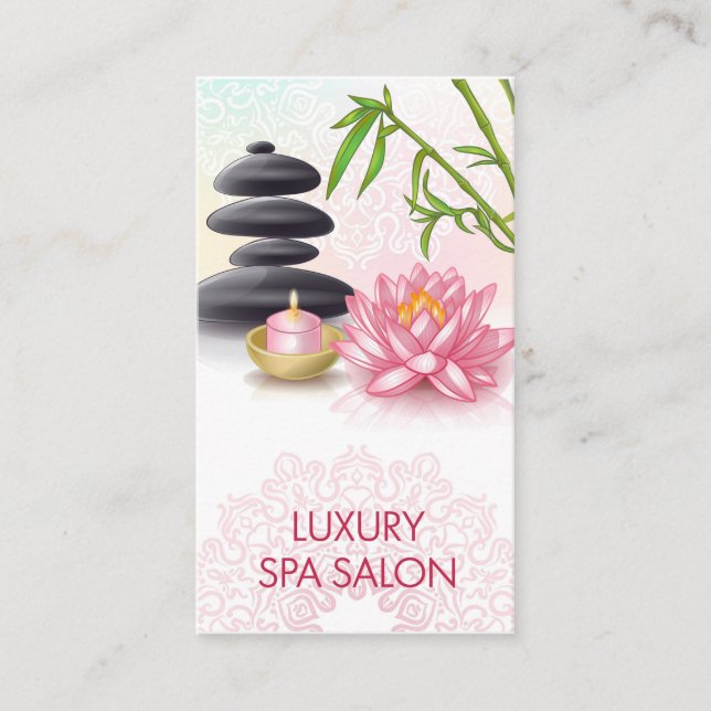 Luxury Spa Salon Business Card (Front)