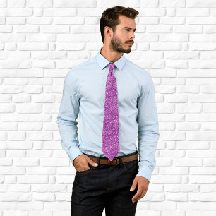 Luxury Sparkly Classic Purple Glitter Tie