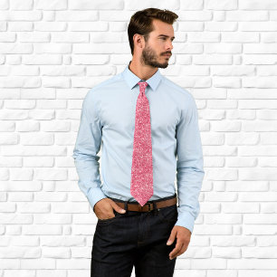 Luxury Sparkly Magenta Berry Glitter Tie