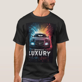 🏎️ Luxury Sports Car Neon Power Graffiti Art T-Shirt