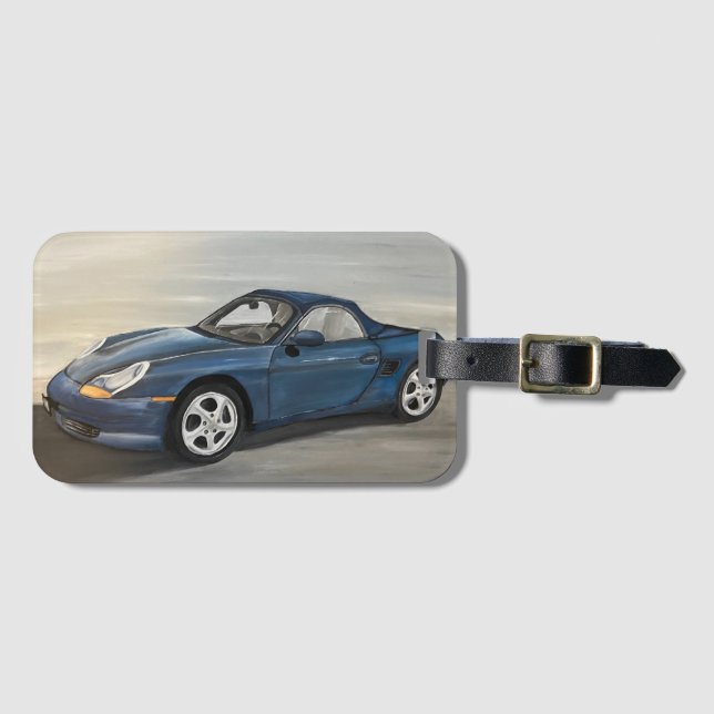 Luxury Sports Car Painting  Luggage Tag (Front Horizontal)