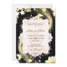 Luxury Starry Night Celestial Wedding Invitation