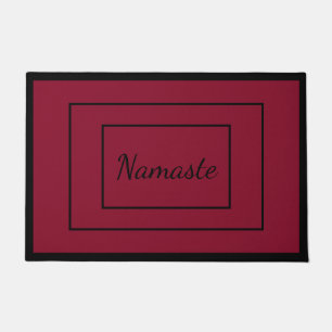 Luxury Sticky Door Mat, Spiritual Quote, Red Large Doormat