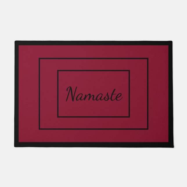 Luxury Sticky Door Mat, Spiritual Quote, Red Large Doormat (Front)