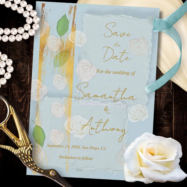 Luxury Style Floral Baroque Elegance Save The Date (Creator Uploaded)