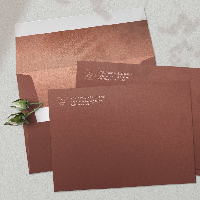 Luxury Stylish Bronze Business Name Logo Envelope (Luxury Stylish Bronze Business Name Logo Envelope)
