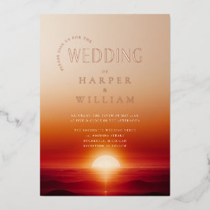 Luxury sunset wedding