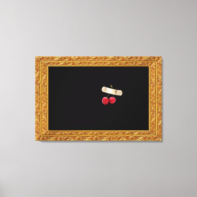 Luxury Surreal Cherry Canvas Print (Front)