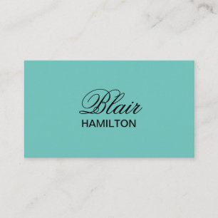 Luxury Teal Business Card
