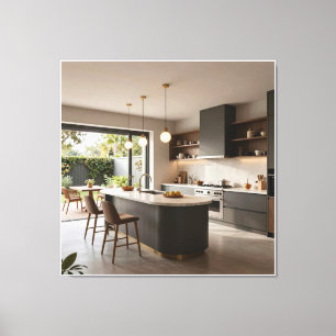 Luxury Terrace Dining Experience Canvas Print