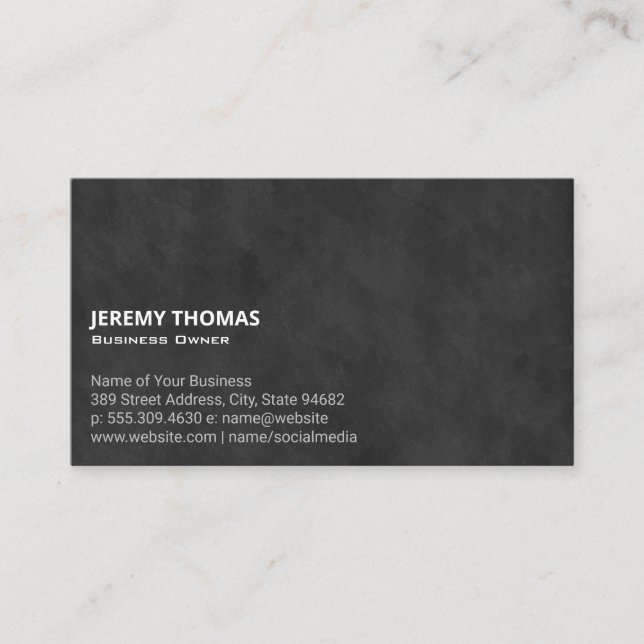 Luxury Texture Business Card (Front)