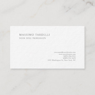 Luxury Thick Classical Plain Professional Business Card